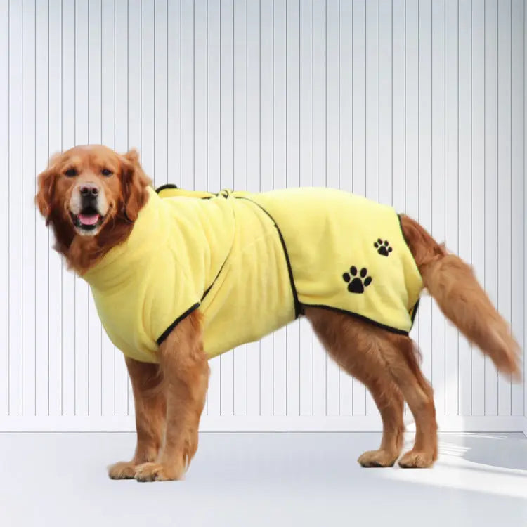 Soft And Absorbent Pet Embroidered Bathrobe Coral Fleece Pajamas JD Pet Boutique