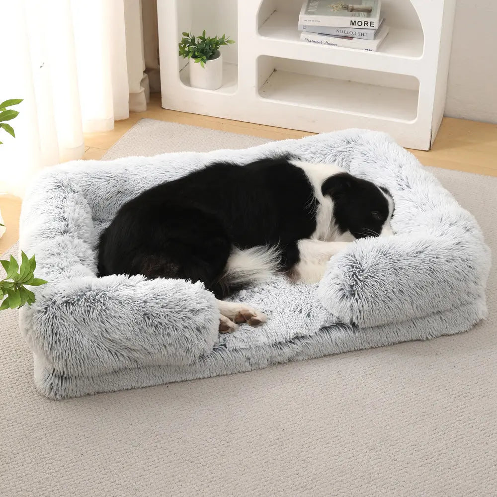 Plush Round Pet Bed Dog Bed Winter 1