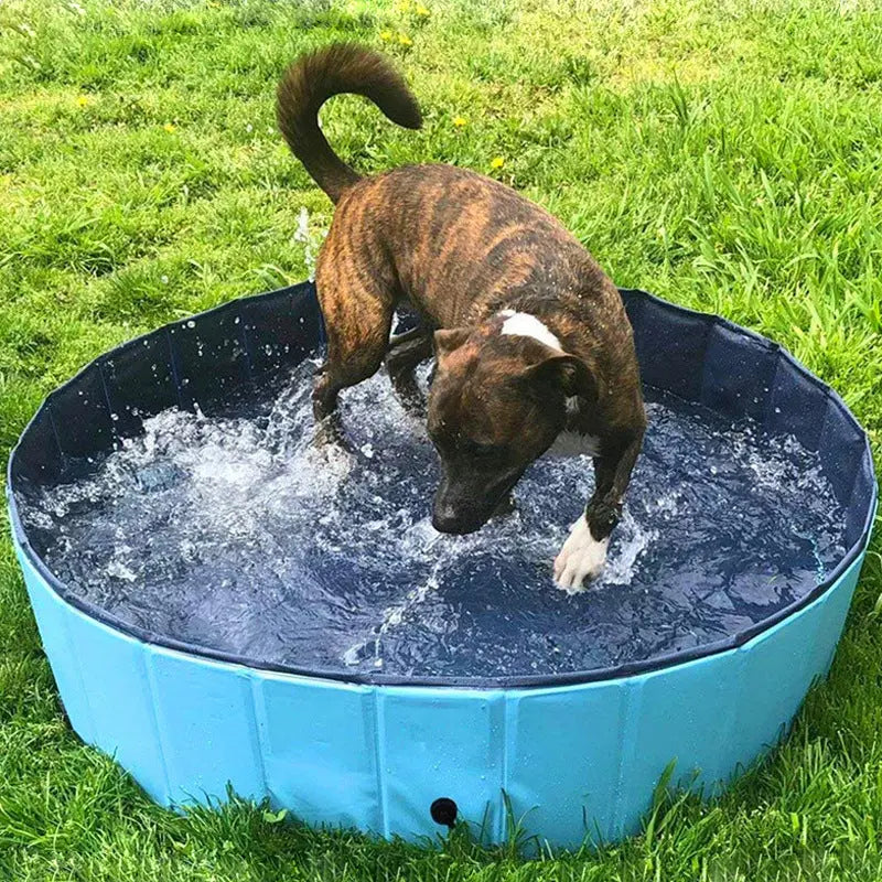 Foldable Dog Pool Pet Bath Swimming Tub Bathtub Outdoor Indoor Collapsible Bathing Pool For Dogs Cats Kids Pool - JD Pet Boutique