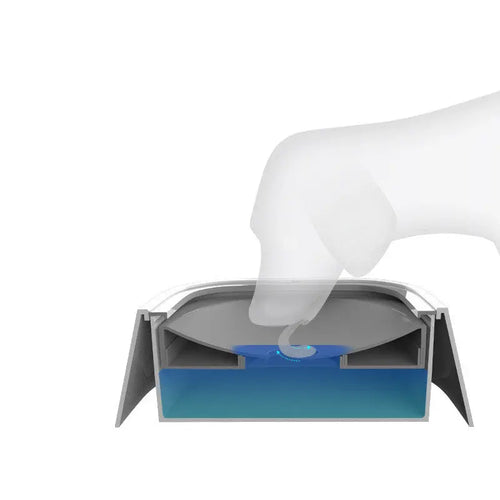 1.5L Cat Dog Water Bowl Carried Floating Bowl Anti-Overflow Slow Water Feeder Dispenser Pet Fountain ABS&PP Dog Supplies JD Pet Boutique