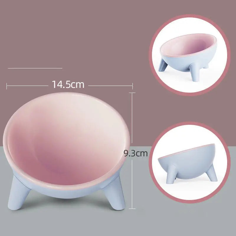 Cat Dog Bowl With Stand Pet Feeding Food Bowls Dogs Bunny Rabbit Nordic Color Feeder Product Supplies Pet Accessories JD Pet Boutique