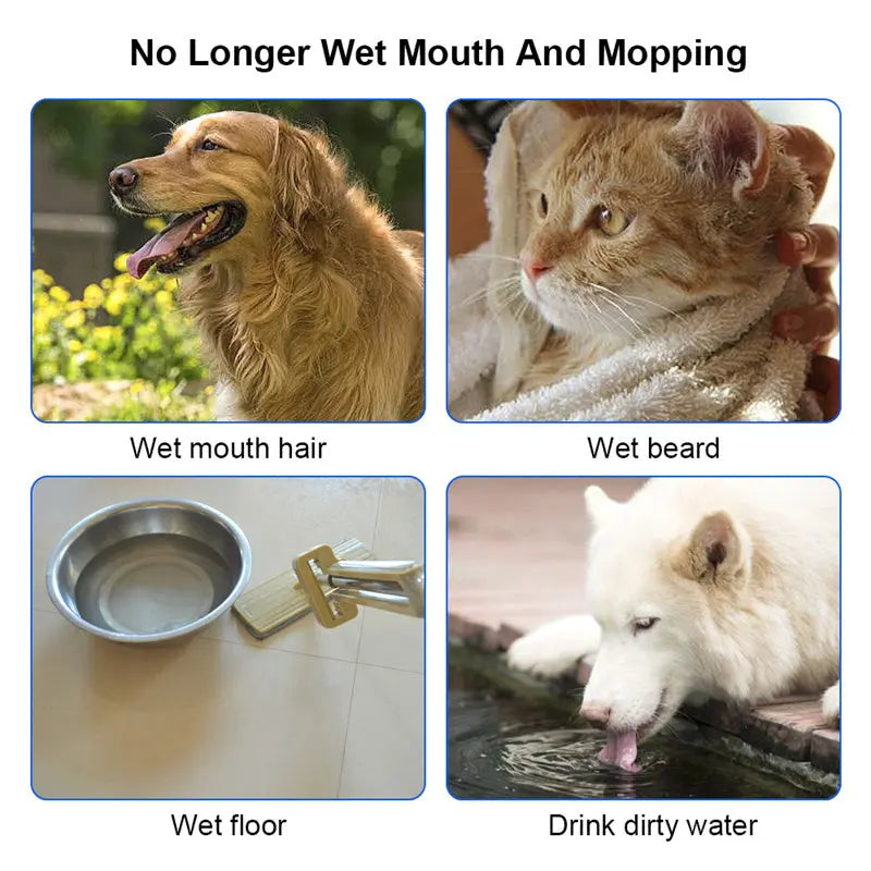 1.5L Cat Dog Water Bowl Carried Floating Bowl Anti-Overflow Slow Water Feeder Dispenser Pet Fountain ABS&PP Dog Supplies JD Pet Boutique