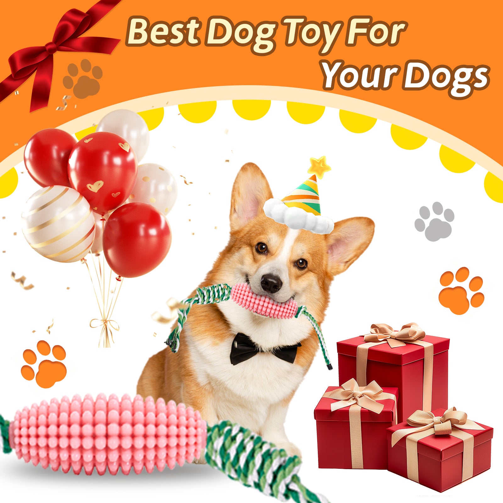 Puppy Toothbrush Clean Teeth Interactive Corn Toys Dog Toys Aggressive Chewers Dog Chew Toys