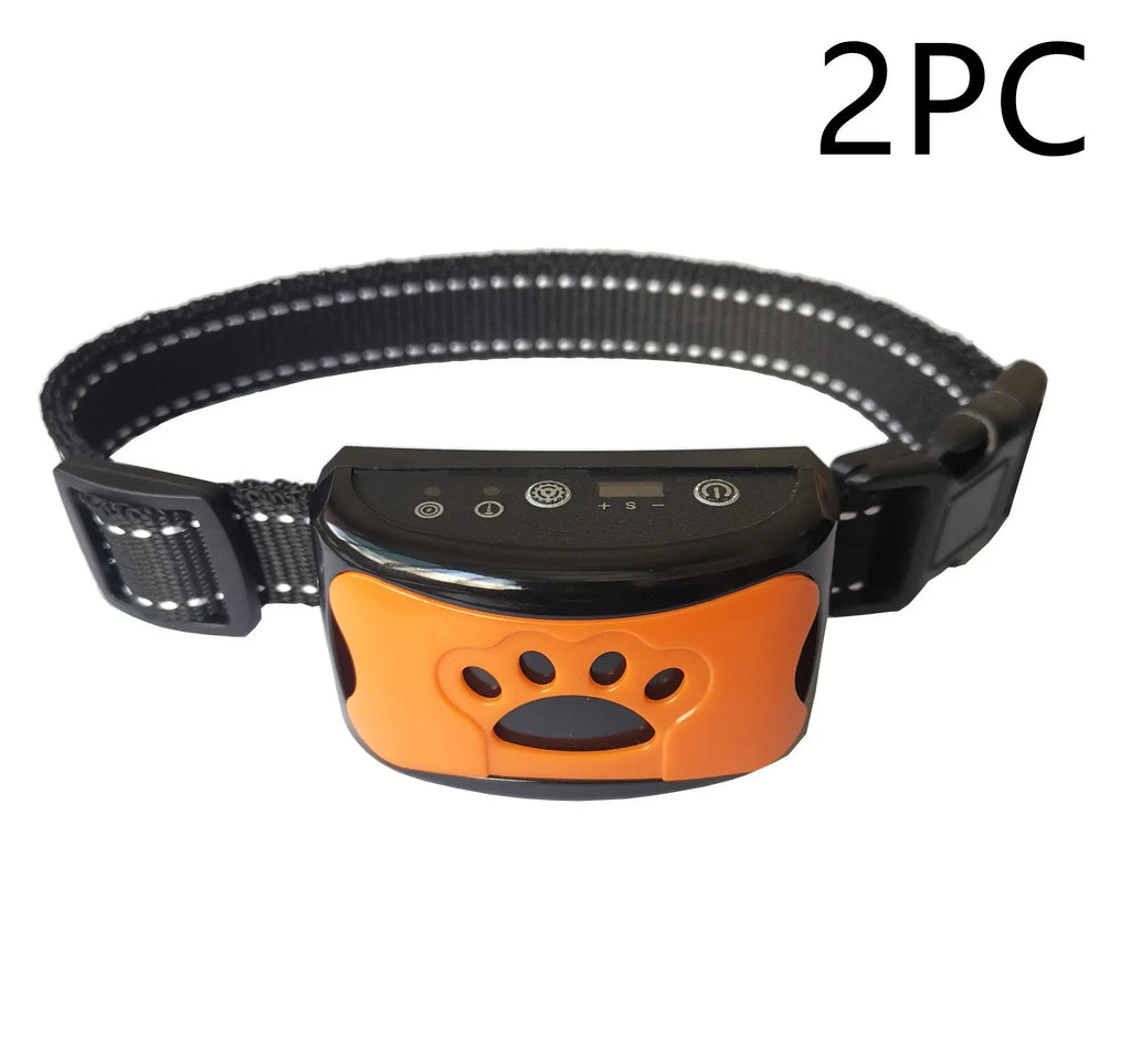 Dog Training Collar Waterproof Electric Pet Remote Control Rechargeable Dogs Trainer Bark Arrester With Shock Vibration Sound JD Pet Boutique