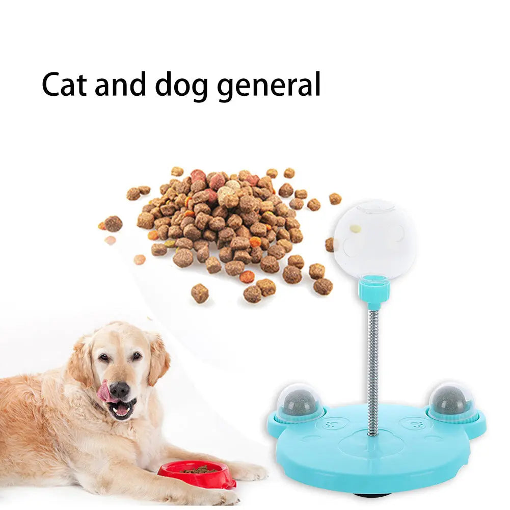 Pet Feeder Cat Toy Pets Leaking Food Ball Self-Playing Tumbler Funny Swing Feeder Puzzle Toys Playing Training Dispenser Bowl 1