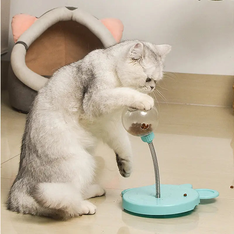 Pet Feeder Cat Toy Pets Leaking Food Ball Self-Playing Tumbler Funny Swing Feeder Puzzle Toys Playing Training Dispenser Bowl 1