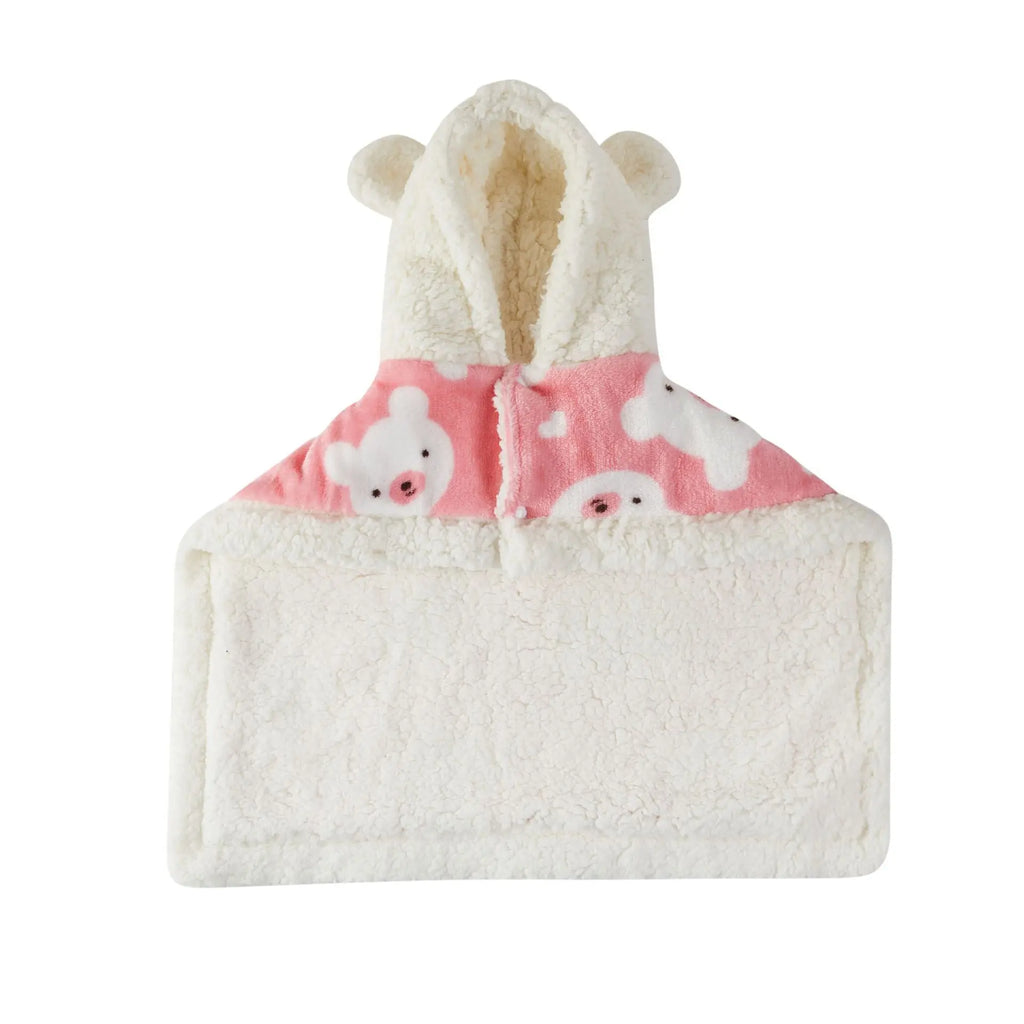 Pet Clothes Warm Thickened Flannel Hooded Shawl Pajamas JD Pet Boutique