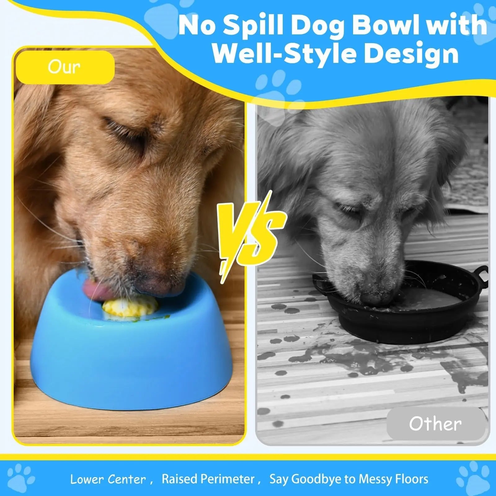 Pet Slow Feeder Non-Slip Spherical Dog Licking Bowl Anti-Choking Dog Bowl Lick Toy For Liquid Treats Bone Broth Yogurt JD Pet Boutique
