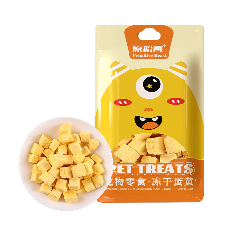 Pet Freeze-dried Snacks Egg Yolk Chicken Grains Dog Cat Snacks