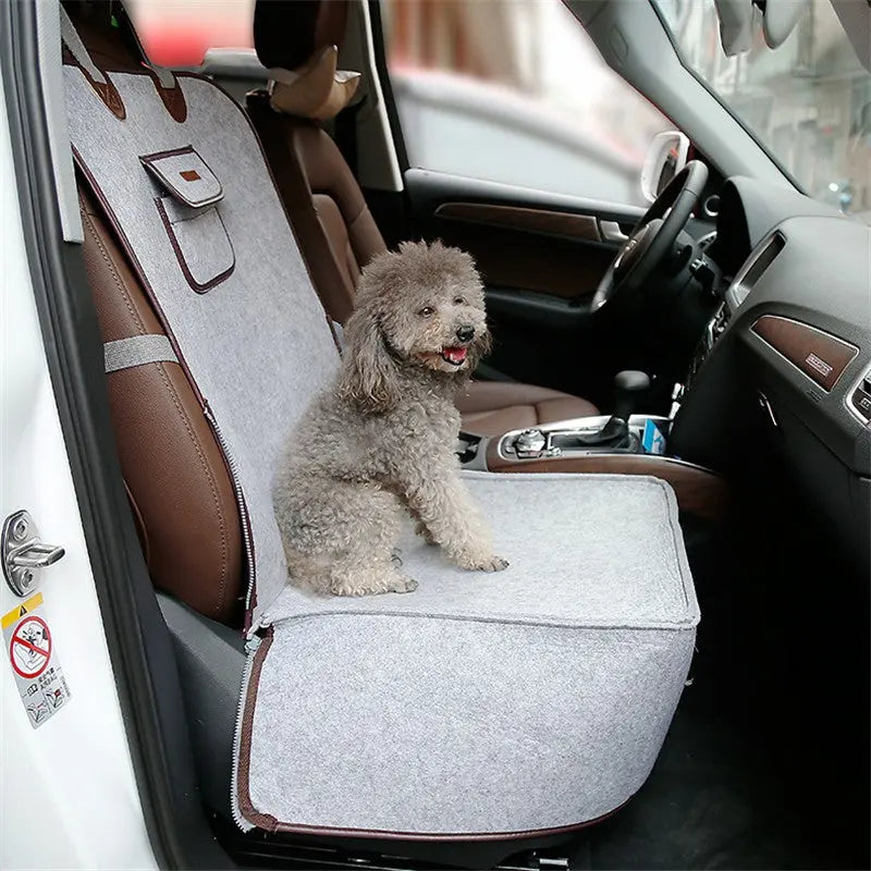 Retro Dual-purpose Pet Car Mat Front Seat Cushion 1