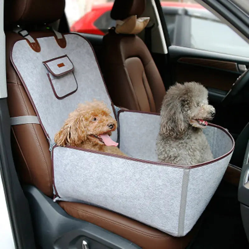 Retro Dual-purpose Pet Car Mat Front Seat Cushion 1