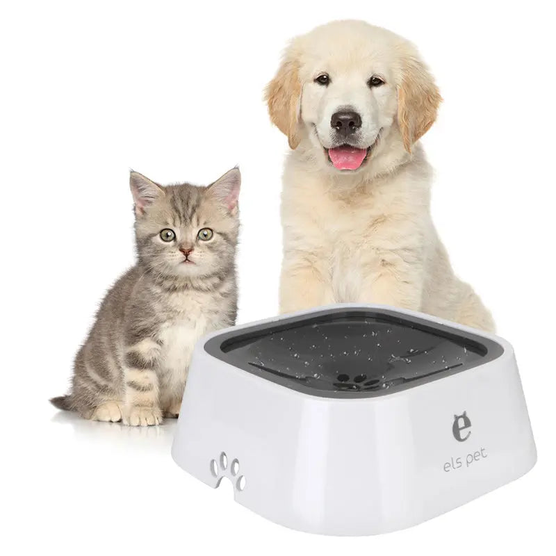 1.5L Cat Dog Water Bowl Carried Floating Bowl Anti-Overflow Slow Water Feeder Dispenser Pet Fountain ABS&PP Dog Supplies JD Pet Boutique
