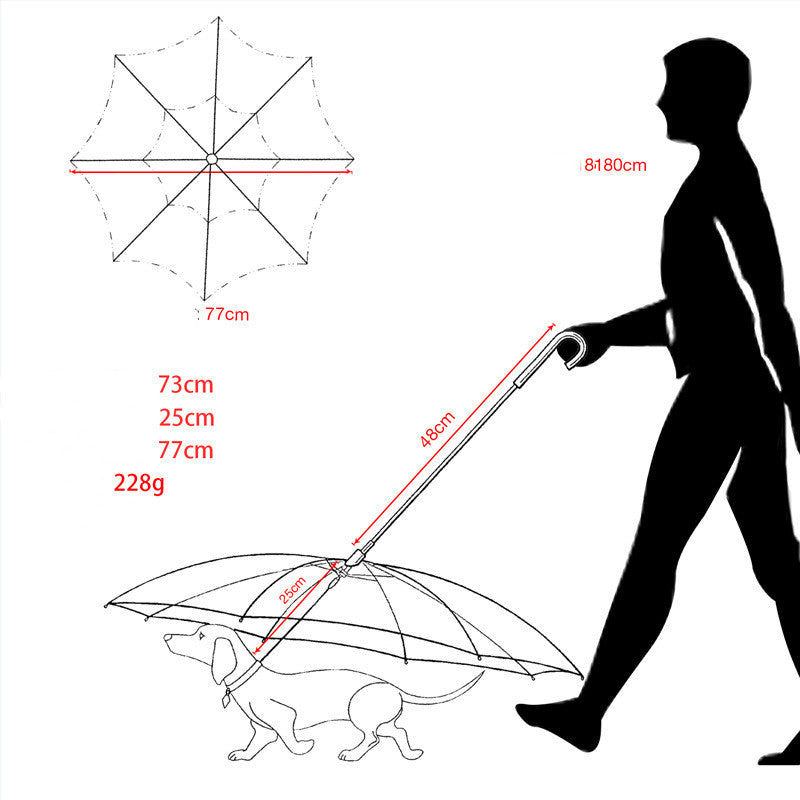 Creative Leash Puppy Raincoat With Dog Leash