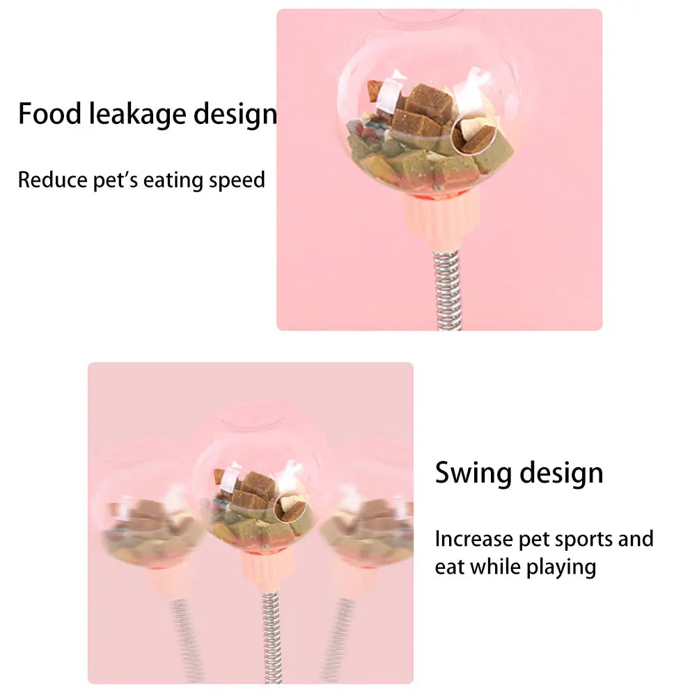 Pet Feeder Cat Toy Pets Leaking Food Ball Self-Playing Tumbler Funny Swing Feeder Puzzle Toys Playing Training Dispenser Bowl 1