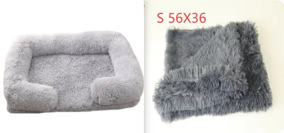 Plush Round Pet Bed Dog Bed Winter 1