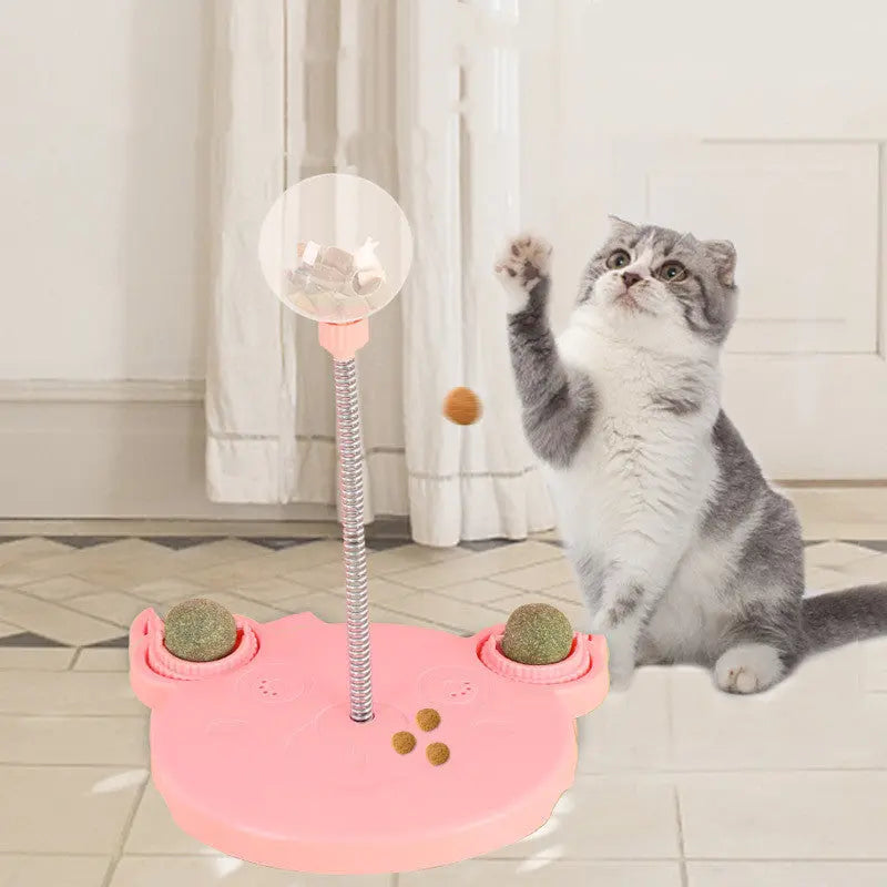 Pet Feeder Cat Toy Pets Leaking Food Ball Self-Playing Tumbler Funny Swing Feeder Puzzle Toys Playing Training Dispenser Bowl 1