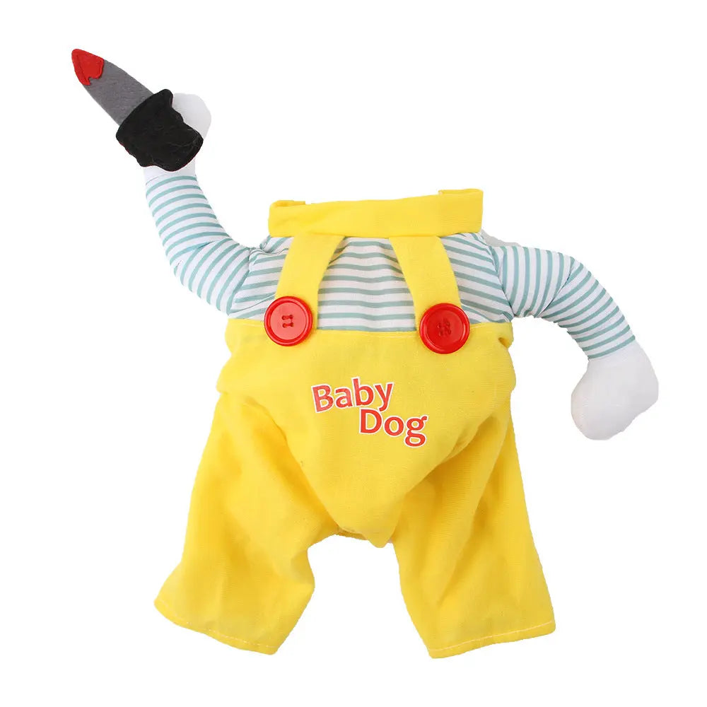 Cat Pet Costume Clothing Creative Yellow Knife Assassin Cat Clothing JD Pet Boutique
