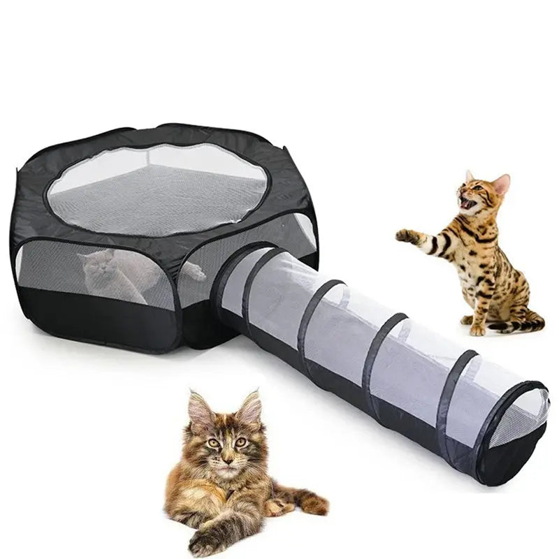 Pet Cat Removable Foldable Comfortable Touch Multifunctional Not Taking Up Space Cat Tunnel Not Stained With Hair Cat Supplies JD Pet Boutique