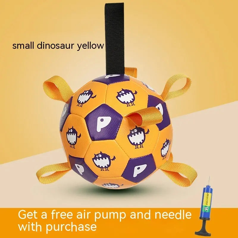 Dog Interactive Football Toys Children Soccer Dog Outdoor Training Balls Pet Sporty Bite Chew Teething Ball With Cute Printing JD Pet Boutique
