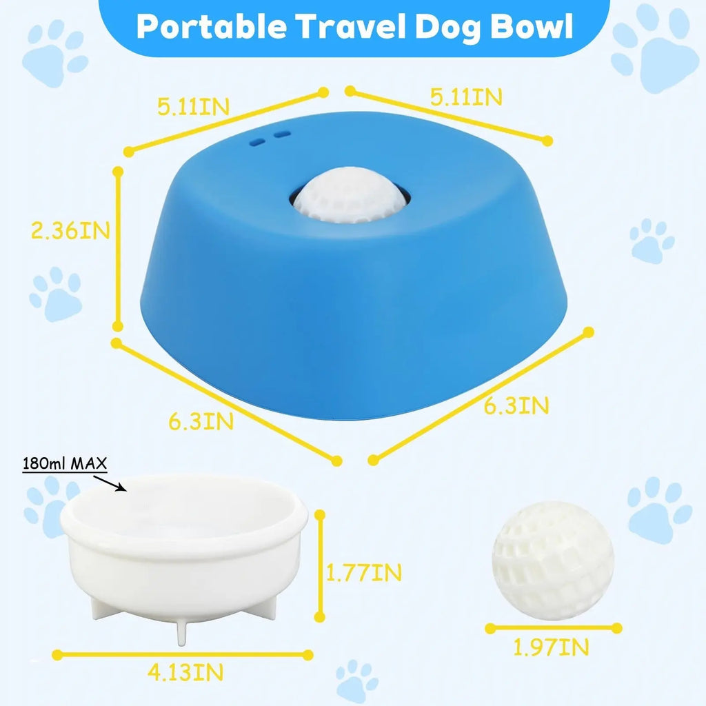 Pet Slow Feeder Non-Slip Spherical Dog Licking Bowl Anti-Choking Dog Bowl Lick Toy For Liquid Treats Bone Broth Yogurt JD Pet Boutique